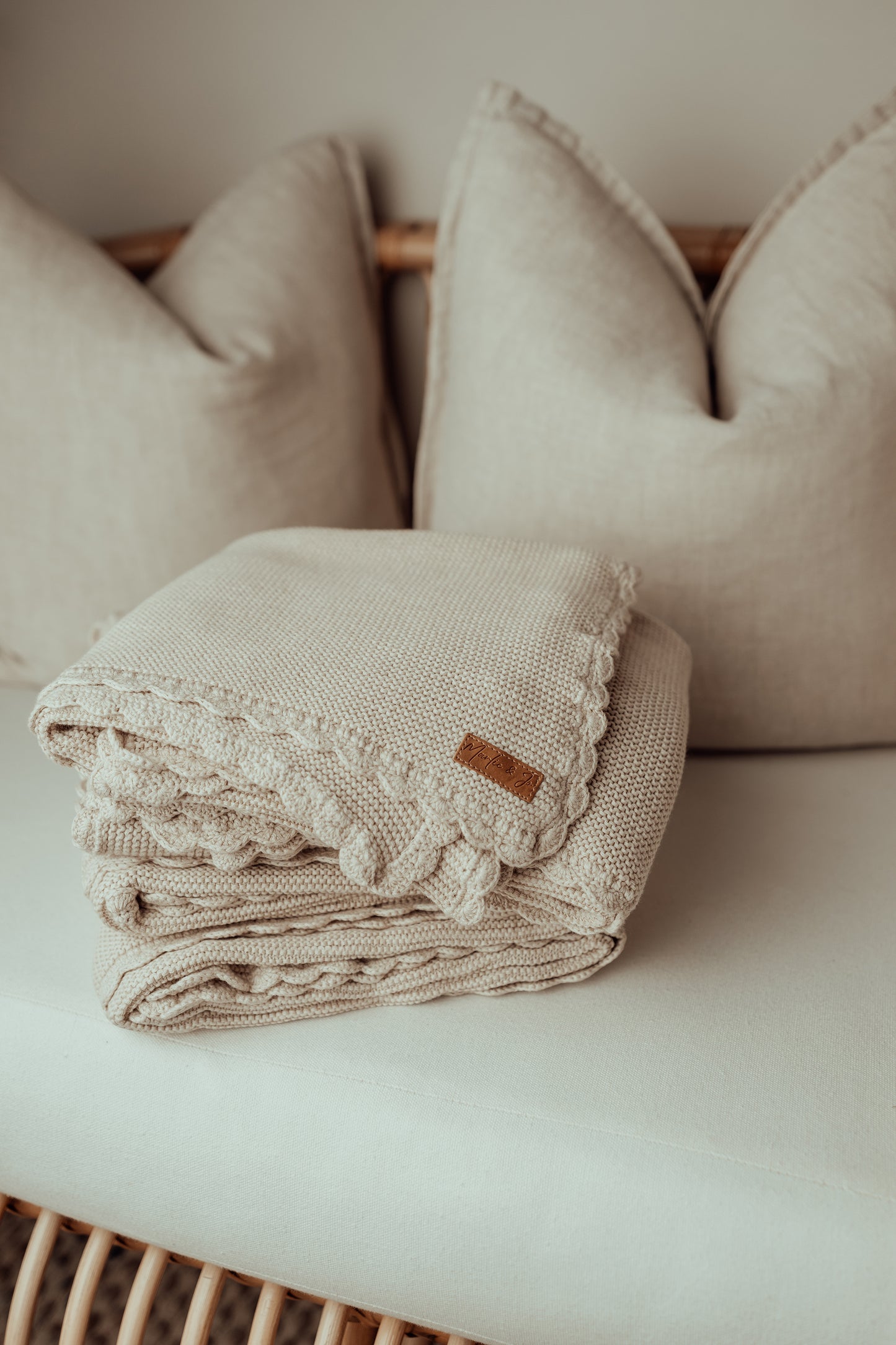 Heirloom blanket ivory - Marlie & Jo